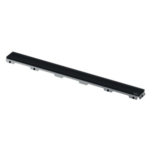 TECEdrainline Glasabdeckung, schwarz satiniert, 1000 mm
