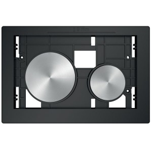 TECEloop Betätigungseinheit für WC-Bet., Tasten Edelstahl rundgeb.