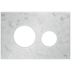 TECEloop Blende für WC-Betätigungsplatte Mamor weiß