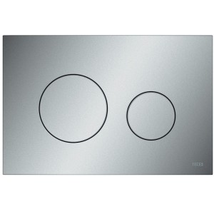TECEloop WC-Betätigungsplatte Kunststoff für Zweimengentechnik, Chrom matt