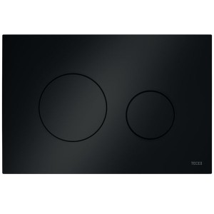 TECEloop WC-Betätigungsplatte Kunststoff für Zweimengentechnik, schwarz