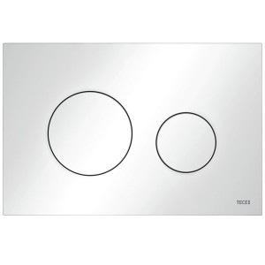 TECEloop WC-Betätigungsplatte Kunststoff für Zweimengentechnik, weiß