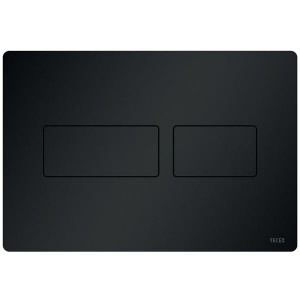 TECEsolid WC-Betätigungsplatte schwarz matt für Zweimengentechnik