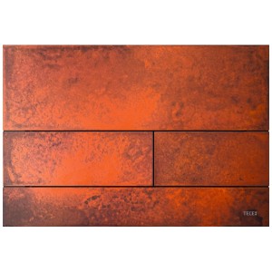 TECEsquare II Met. WC-Betätigungsplatte Rusted steel