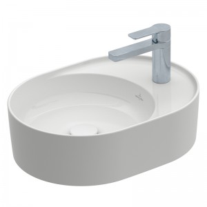 VB Aufsatzwaschbecken Collaro 4A1553 510x380mm Oval Weiß Alpin CeramicPlus