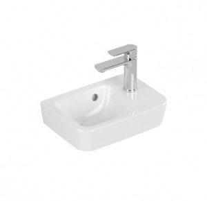 VB Handwaschbecken Compact O.novo 434336 360x250mm Eckig Weiß Alpin CeramicPlus
