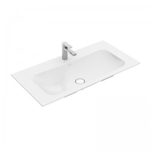 VB SWT Finion 4164 1000x500mm 3L Arm mittl HL o ÜL Eckig Stone White C+