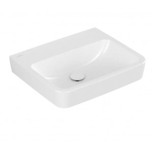 VB Waschbecken O.novo 4A41MF 550x460mm Eckig Weiß Alpin CeramicPlus