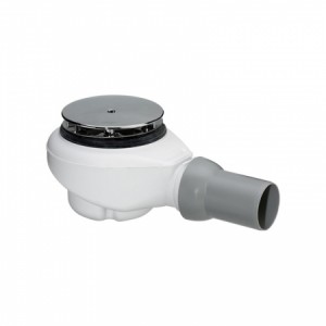 Viega Ablaufgarnitur Tempoplex Plus 6960, Bh 90 in 112x50mm Kunststoff verchromt