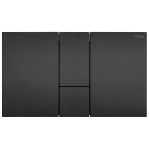 Viega WC Betätigungsplatte VfS 24 8614.1 aus Kunststoff in schwarz matt