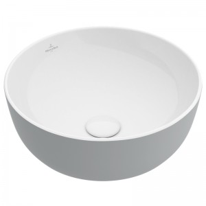 Villeroy & Boch AWT Artis 4179 430mmDurchmesser ohne Hahnlochbank o Überl Rund French Linen