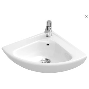 VB Eck-HWB Comp O.novo 7327 415mm 1-L Arm HL durchg Überl WeißAlpin