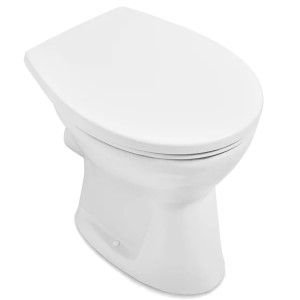 VB Flachspül-WC spülrandlos O.novo 7619R0 360x460mm Rund Weiß Alpin