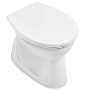 VB Flachspül-WC spülrandlos O.novo 7619R1 360x525mm Rund Weiß Alpin C+