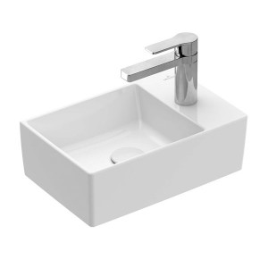 VB Handwaschbecken Memento 2.0 43234G 400x260mm Rechteck Weiß Alpin C+