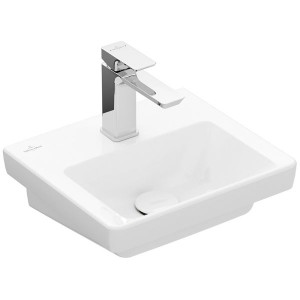 VB Handwaschbecken Subway 3.0 370x305mm Rechteck 1HL. ohne Überlauf Weiß Alpin