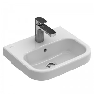 Villeroy & Boch HWB Architectura 4373 450x380mm 1-L Arm HL durchgest o Überl Weiß Alpin