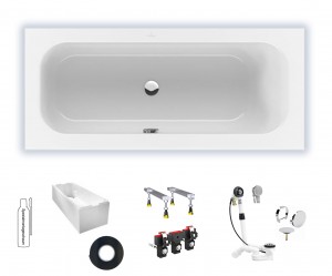 Villeroy & Boch Loop & Friends 1700x700 Duo Badewanne Rechteck UBA177LFS2V-01