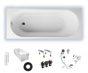 Villeroy & Boch O.novo 1700x750 Solo Rechteck Badewanne UBA170CAS2V-01