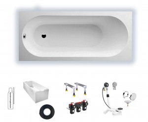 Villeroy & Boch Oberon 1700x750 Solo Rechteck Badewanne UBQ170OBE2V-01