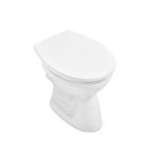 VB Tiefspül-WC spülrandlos O.novo 7618R0 360x475mm Rund Weiß Alpin