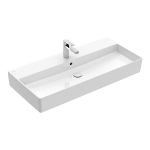 VB Waschbecken Memento 2.0 4A221G 1000x470mm Rechteck Weiß Alpin C+