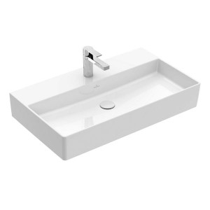 VB Waschbecken Memento 2.0 4A228L 800x470mm Rechteck Weiß Alpin C+
