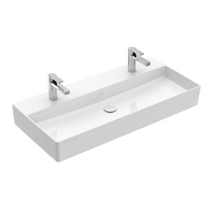 VB Waschbecken Memento 2.0 4A22A1 1000x470mm Rechteck Weiß Alpin C+