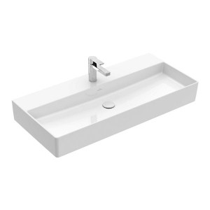 VB Waschbecken Memento 2.0 4A22A2 1000x470mm Rechteck Weiß Alpin C+