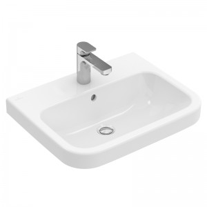 Villeroy & Boch WT Architectura 4188 650x470mm 3-LArm mittl HL durchg Überl Eckig WeißAlpin
