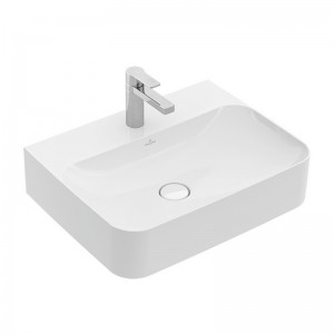 Villeroy & Boch WT Finion 4168 600x470mm mittl HL durchgest o ÜL eck geschl Weiß Alpin C+
