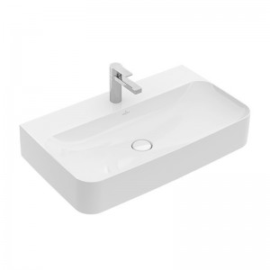 Villeroy & Boch WT Finion 4168 800x470mm mittl HL dgest verd ÜL eck geschl Weiß Alpin C+