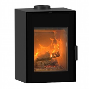 Wamsler Duplo schwarz Glastür,8,5 KW,Feuerbox