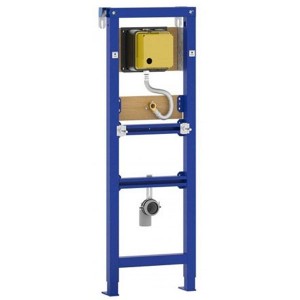 WISA Excellent XS Urinal-Element mit Druckspüler für XS1180x380x135-200, eingebautem Unterputz Druckspüler