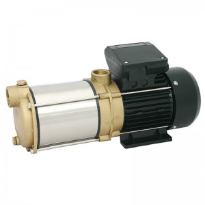 Zehnder CPS 15-4 MB, 230 V, selbstansaugende
mehrstufige Kreiselpumpe
aus Saug.-u. Druckgehäuse aus Messing
mit Edelstahlmantel, Anschlüsse
1" IG