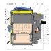 Atmos Holzvergaserkessel DC 18 GSE mit Saugzuggebläse, förderfähig, 23 KW