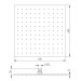 Kopfbrause flach 8 mm Messing,  400 x 400 mm