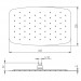 Regenbrause superflach, Version Softcube 400 x 250 x 2