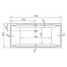 Badewanne Life2/M100 1900x900 Acryl Duo-Einbauwanne