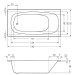 Badewanne Nami 140 140x70x40 Rechteck-Badewanne