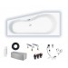 Badewanne Sika 160 rechts 160x75/50x46 Raumspar-Badewanne