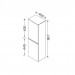 Burgbad Bel Halbhoher Schrank PG2 Thermoformfront  