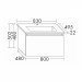 Burgbad Bel Keramik-Waschtisch+Unterschrank 830 PG1  