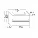 Burgbad Bel Keramik-Waschtisch+Unterschrank 830 PG4  