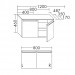 Burgbad kama Bel Unterschrank PG2 Thermoformfront  