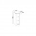 Burgbad kama Chiaro Halbhoher Schrank 980 mm Themofront