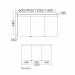 Burgbad Orell Spiegelschrank mit horiz. Beleuchtung 1200 PG3  