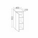 Burgbad Sinea/Selection Halbhoher Schrank PG1  
