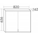 Burgbad Yso Spiegelschrank+Lichttemperatur Steuerung PG2 mit horizontaler LED - Beleuchtung