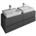 Burgbad Cube Waschtischunterschrank passend zu Grohe Cube(WWGT141)PG2